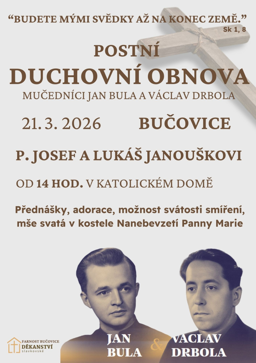 Postní duchovní obnova v Bučovicích