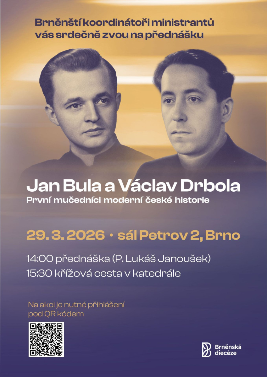 Přednáška o Janu Bulovi a Václavu Drbolovi pro ministranty