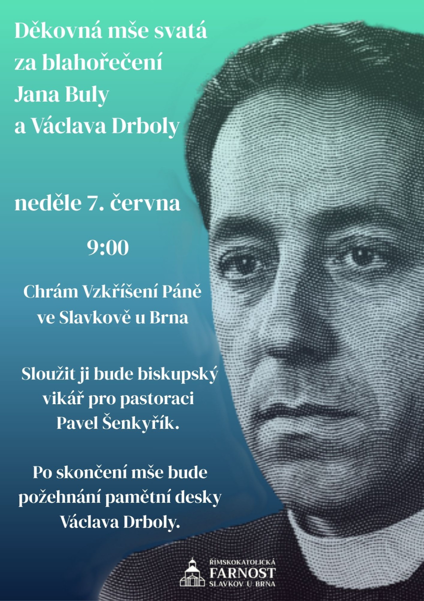 Děkovná mše svatá ve Slavkově u Brna